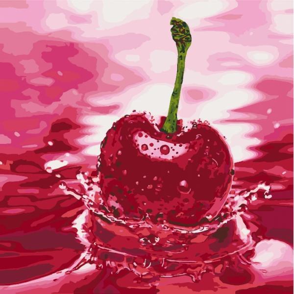 Набор для росписи по номерам Идейка Вишневый при вкус 40х40 см (КНО5566-mt)