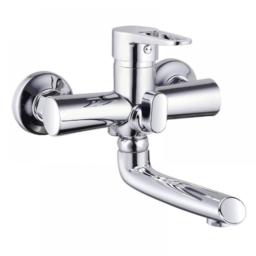 Змішувач для ванни з коротким поворотним виливом MIXXUS PUD3-045 (MI6443)