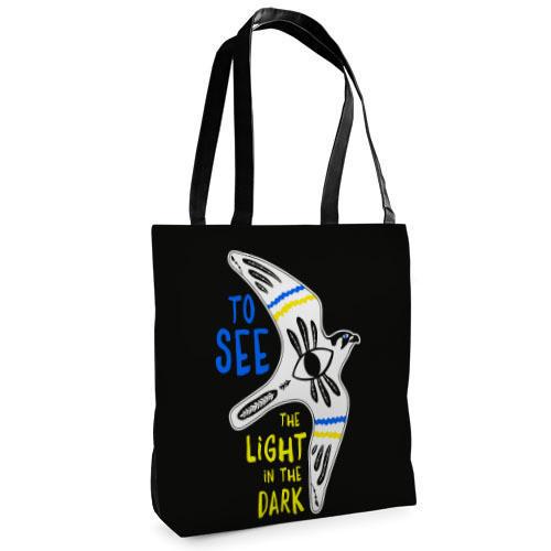 Сумка тканевая Presentville Tenderness To see the light in tne dark (ST 22U014 BL)