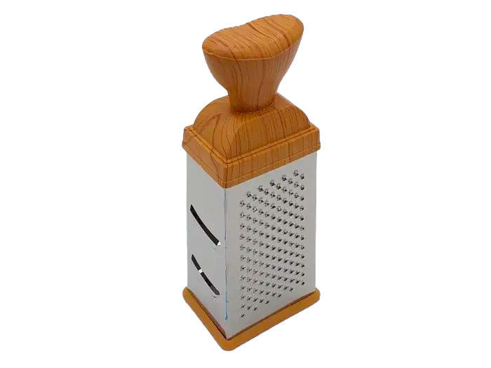 Тертка кухонна чотиристороння для овочів нержавіюча сталь 23 см (20258)