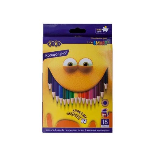 Олівці кольорові ZiBi Smart Line 18 кольорів (ZB.2425)