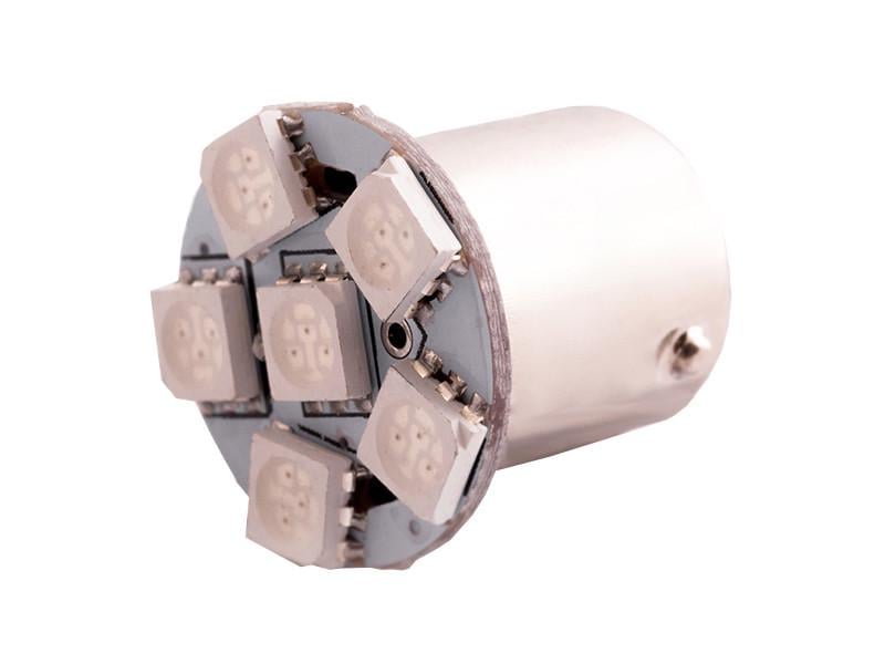 Автолампа світлодіодна T25 P21W 1156 12 В SMD5050-6led Жовтий (206) Автолампа світлодіодна T25 P21W 1156 12 В SMD5050-6led Жовтий (206)