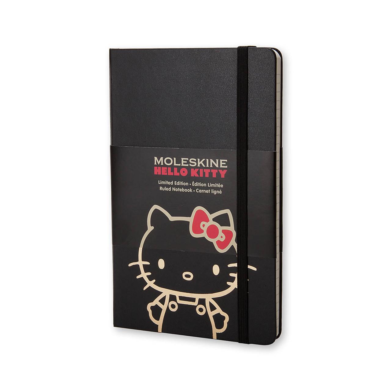 Блокнот Moleskine Hello Kitty средний 13х21 см в линейку Черный