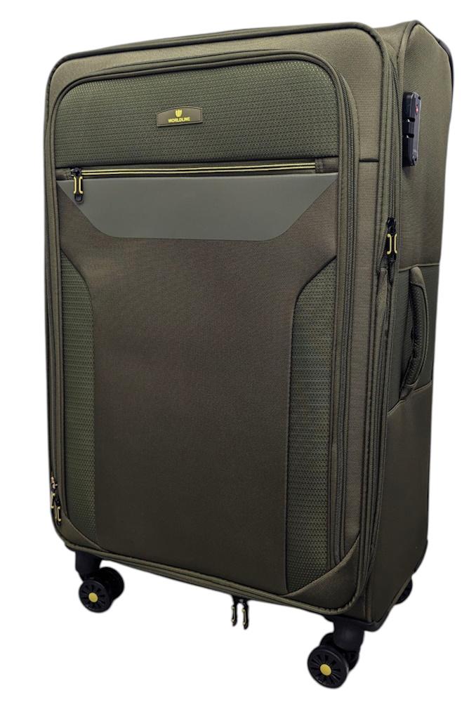 Валіза велика AIRTEX Worldline 616 жаккард-поліестер L Темно-зелений