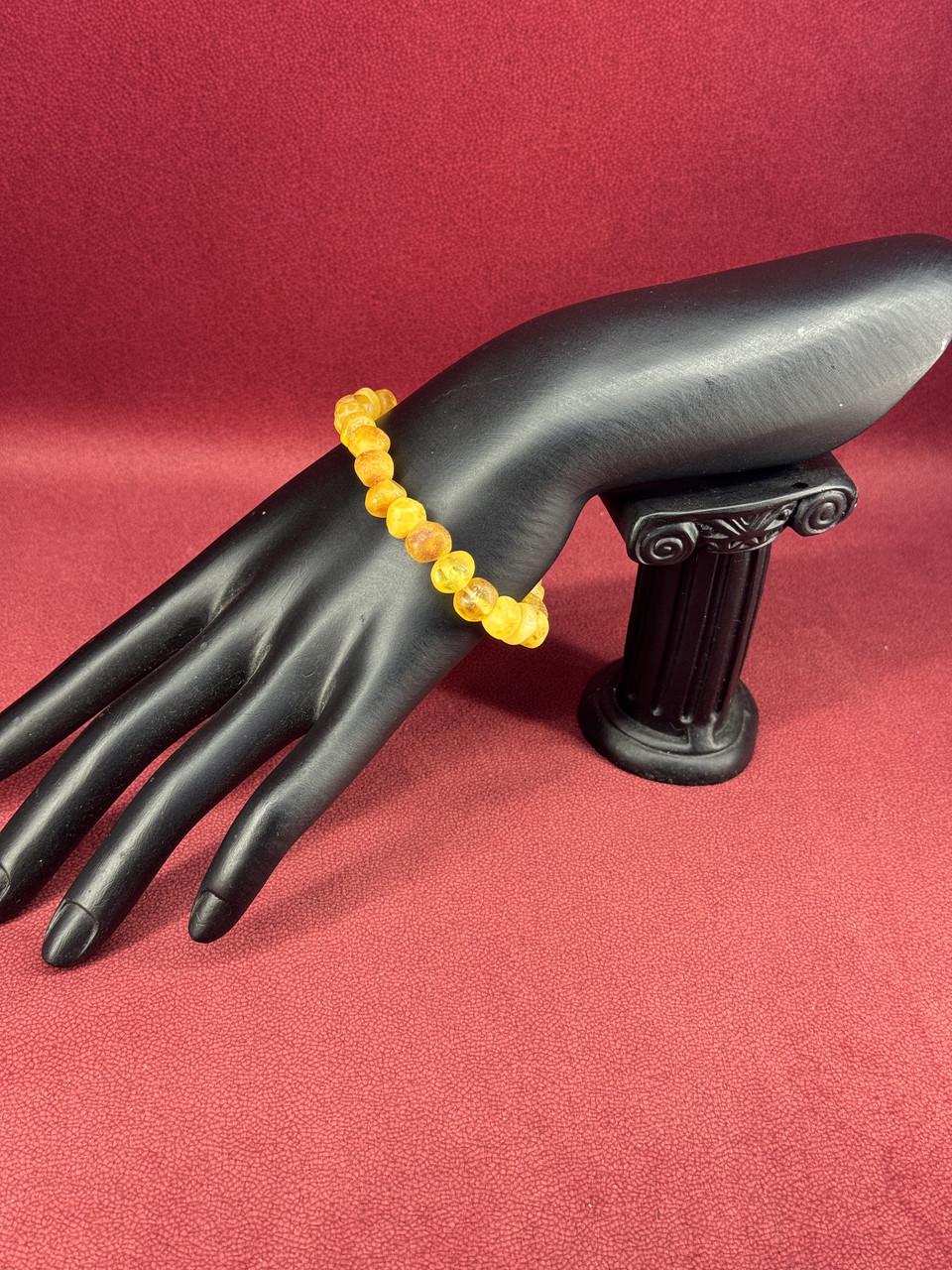 Браслет из янтаря 17 см (т-36)