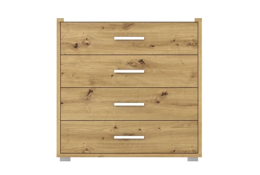 Комод в спальню Гербор Рутения KOM4S Дуб Артизан/Нимфея Альба (GRB-1146)