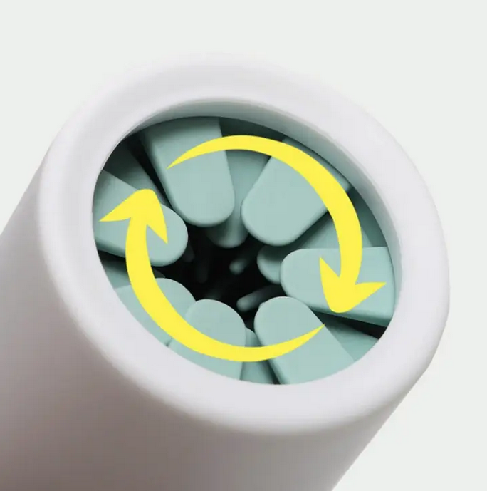 Лапомийка для собак з силіконовою щіткою 13х8 см Сірий (1B0260) - фото 4 Лапомийка для собак з силіконовою щіткою 13х8 см Сірий (1B0260) - фото 4