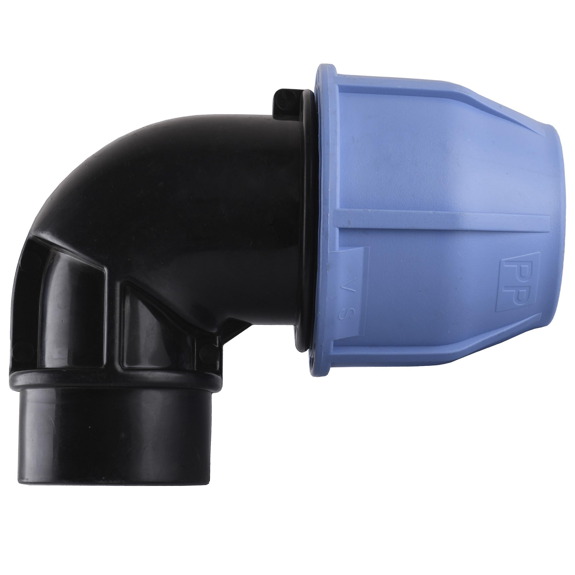 Колено ПНД Vsplast 40 мм x 1 1/4" ВР 4002 (000013326)
