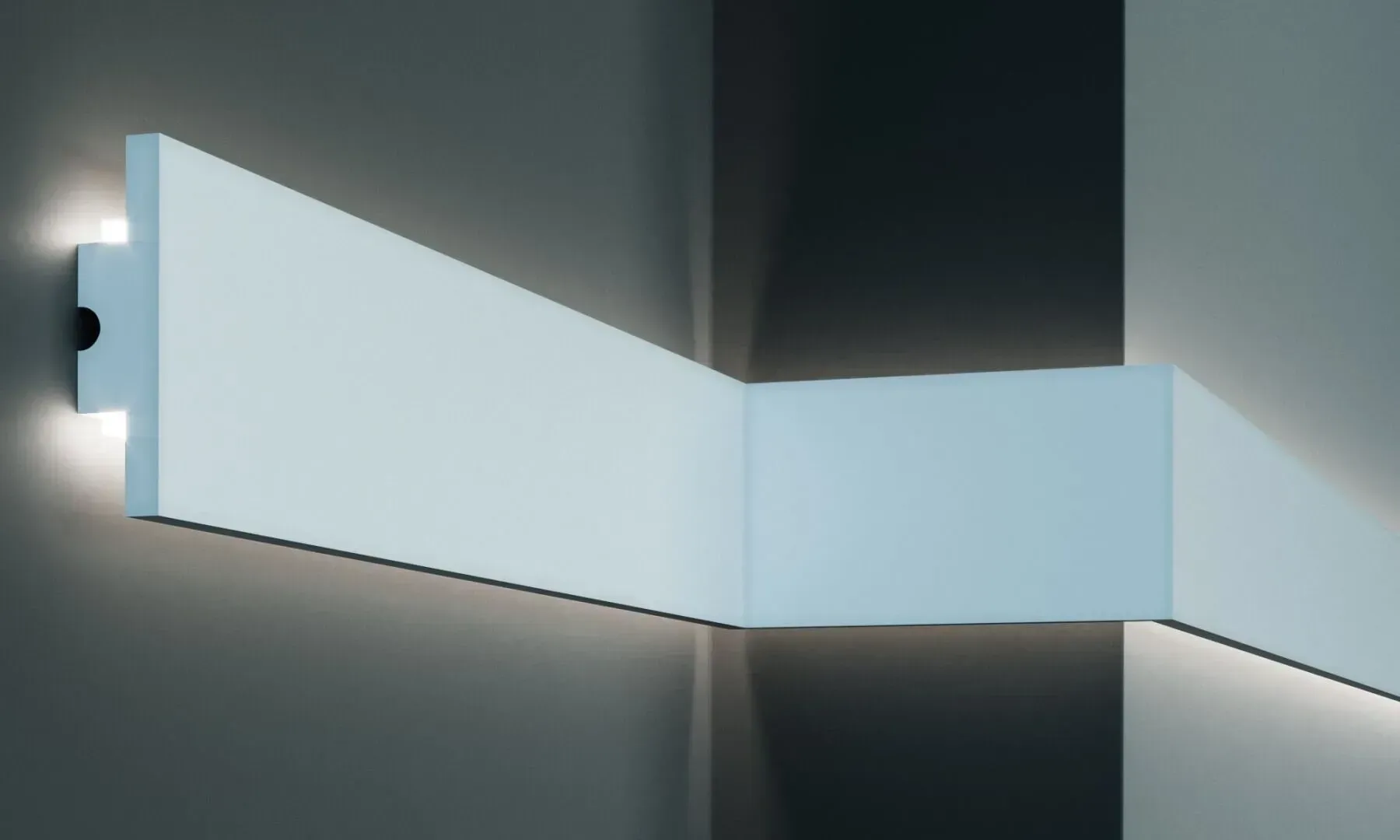 Плінтус стельовий Tesori для LED освітлення 120x29x1150 мм (KD 502)