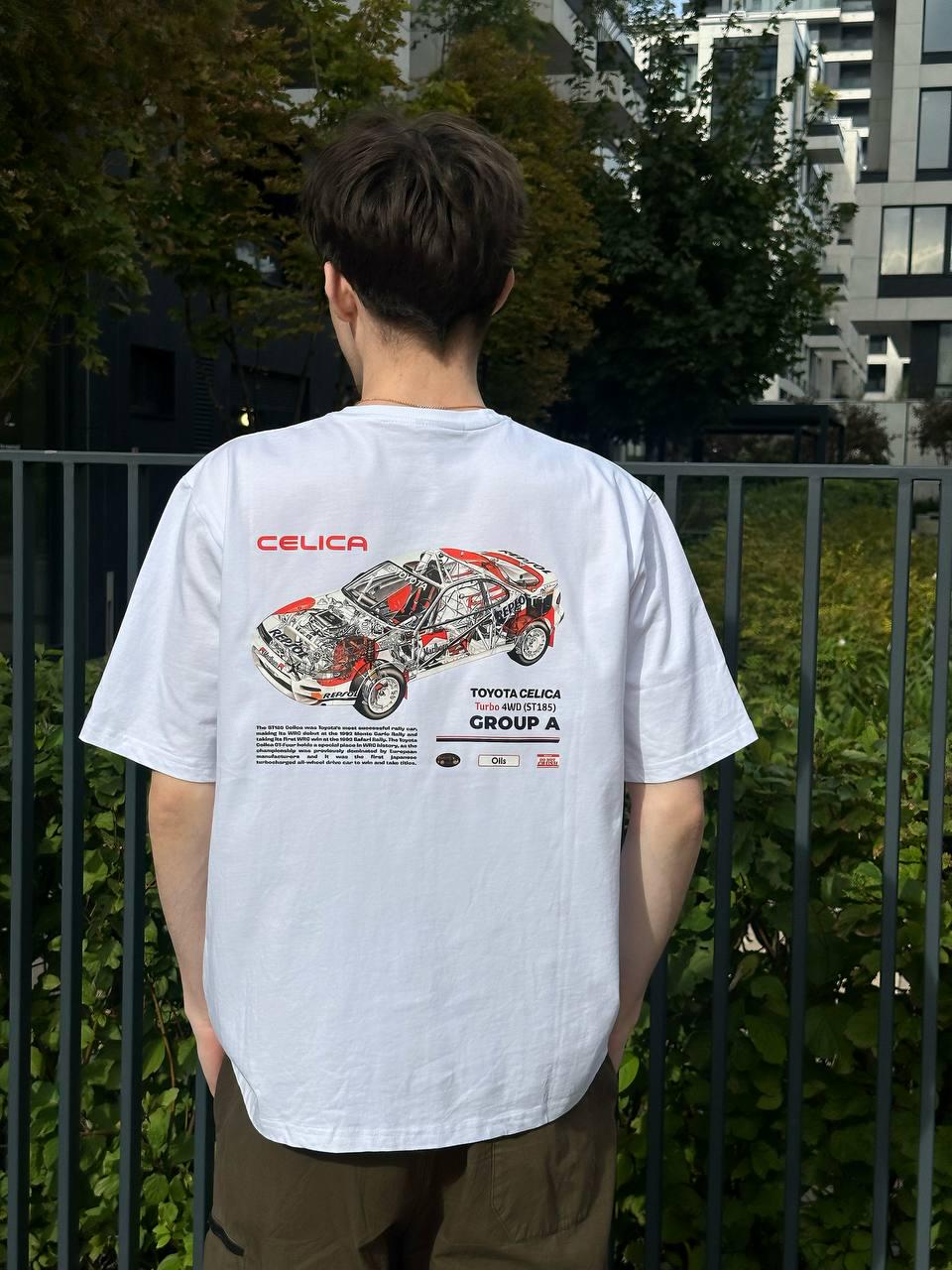 Футболка MEAN LTD Toyota Celica Turbo 4WD Group ST185 1992-94 XL Белый (MLD1850814)