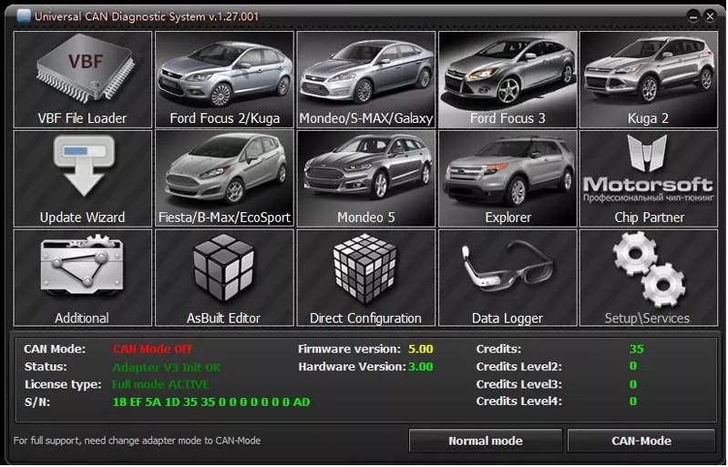 Автосканер UCDS PRO+ V1.27.001 для Ford (1657232469) - фото 6