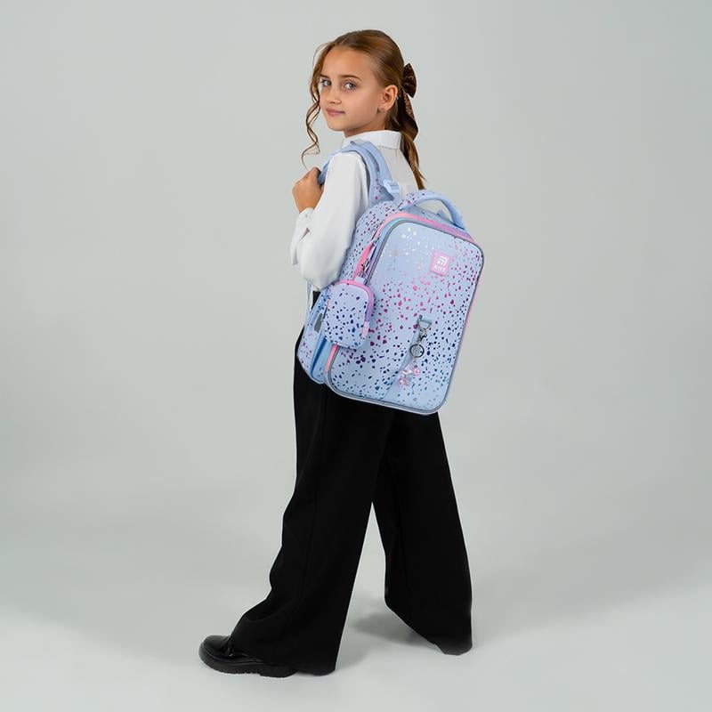 Школьный рюкзак каркасный с ортопедической спинкой Kite Education K25-531M-1 Shiny (995373)