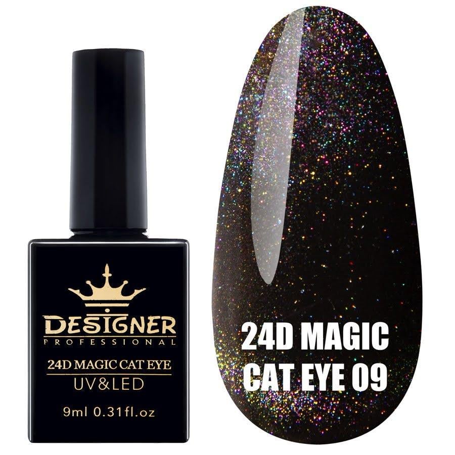 Гель-лак Кошачий глаз 24D Magic Cat Eye Дизайнер 9 мл 09
