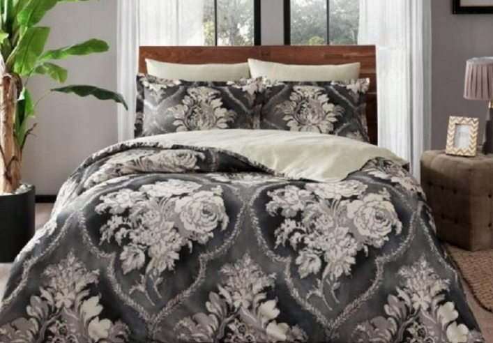 Постельное белье TАС Meroe bej v01 Сатин digital Евро