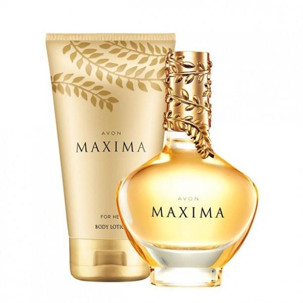 Набор женский парфюмированный Avon Maxima 2в1 аромат 50 мл лосьон для тела 150 мл (AV31577)