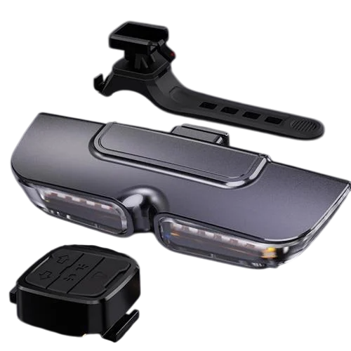 Велофонарь XA-817 с указанием поворотов red/yellow waterproof Type-C Li-Ion CR2032