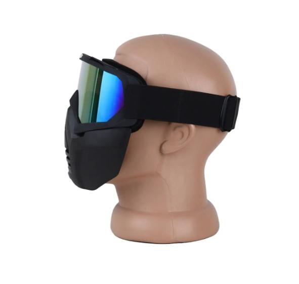 Маска для зимних видов спорта на все лицо Зеркальная линза/Оранжевый (МГ-1019-36) - фото 3 Маска для зимних видов спорта на все лицо Зеркальная линза/Оранжевый (МГ-1019-36) - фото 3