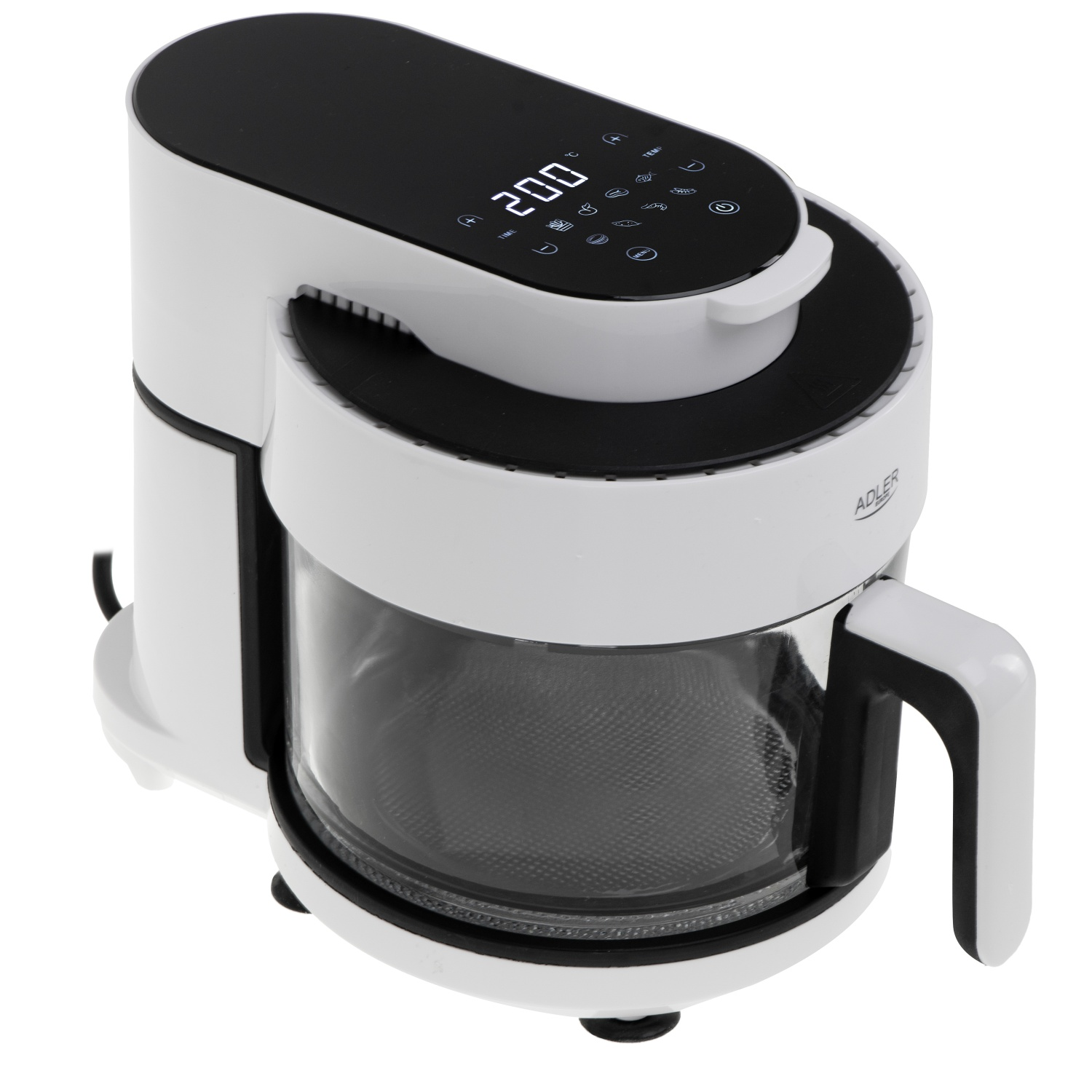 Аэрофритюрница Adler AD 6316 со стеклянной чашей 3 л 1400 Вт (04005)