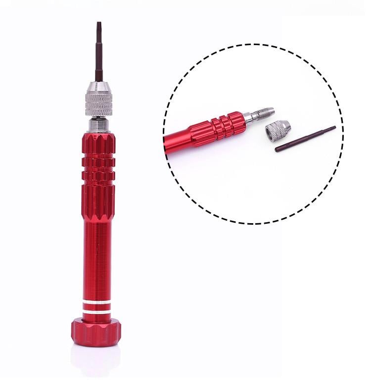 Викрутка прецизійна цангова 5 намагнічених змінних жал Red (137755) - фото 3 Викрутка прецизійна цангова 5 намагнічених змінних жал Red (137755) - фото 3