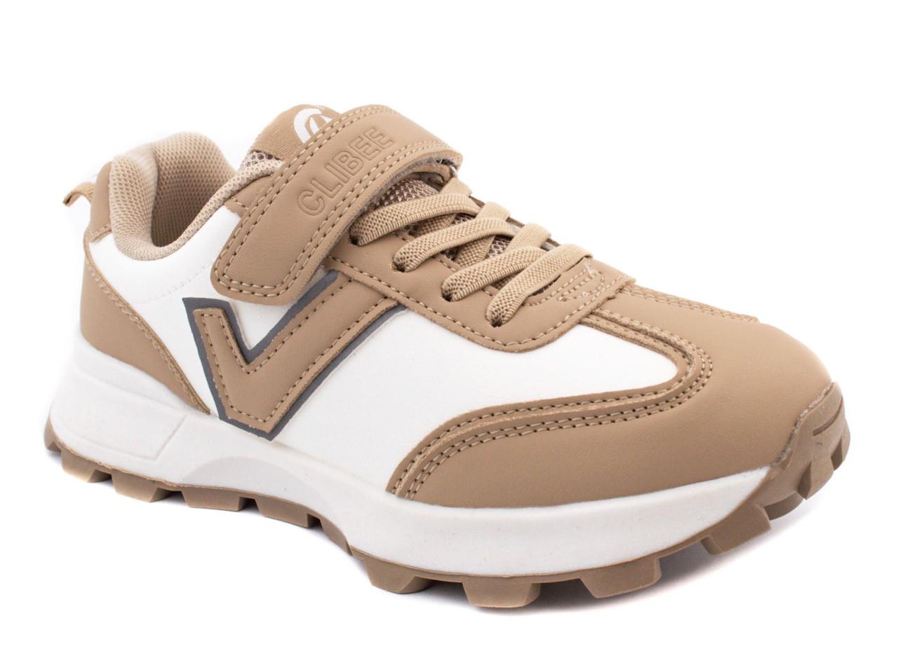 Кросівки для дівчаток Clibee EC276-276/34 р. 34 Бежевий