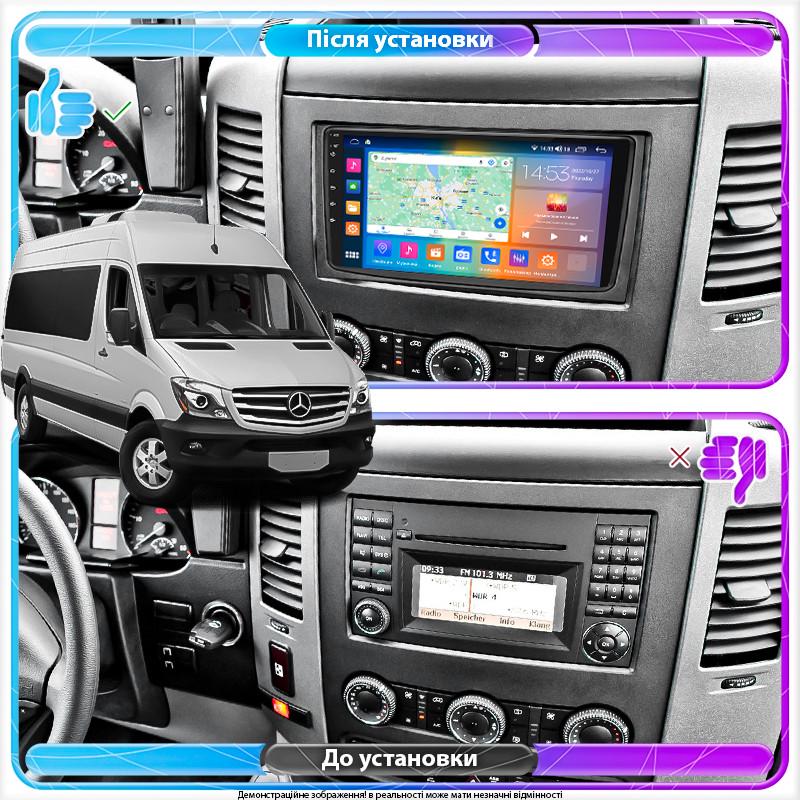 Автомагнитола штатная Lesko 4G/CarPlay/GPS/Wi-Fi для Mercedes-Benz Sprinter II W906 2006-2013 2/32Gb 9" (1852925581) - фото 2