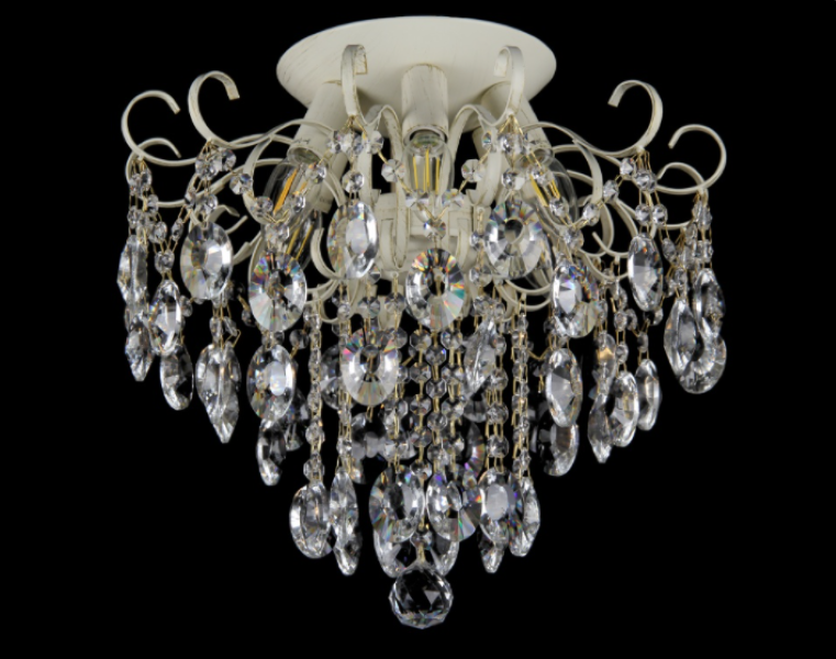 Хрустальная люстра L77406/6 GWT Бежевый/Белый (AN000404)