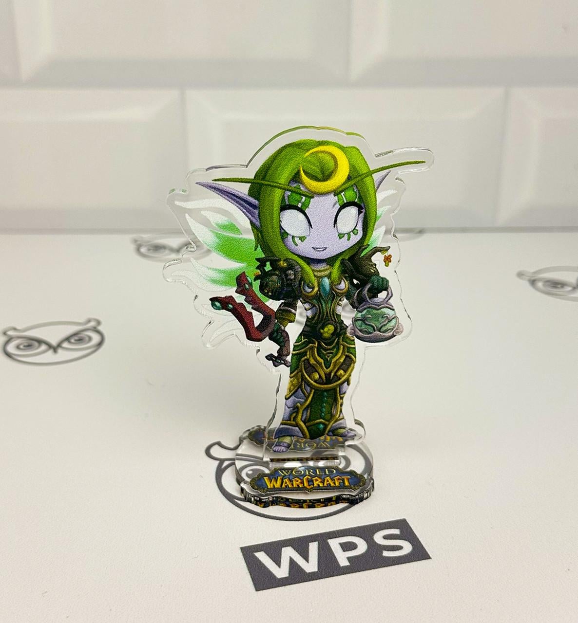 Фигурка коллекционная акриловая World of Warcraft Chibi Ночная эльфийка Друид 10 см (2123631109)