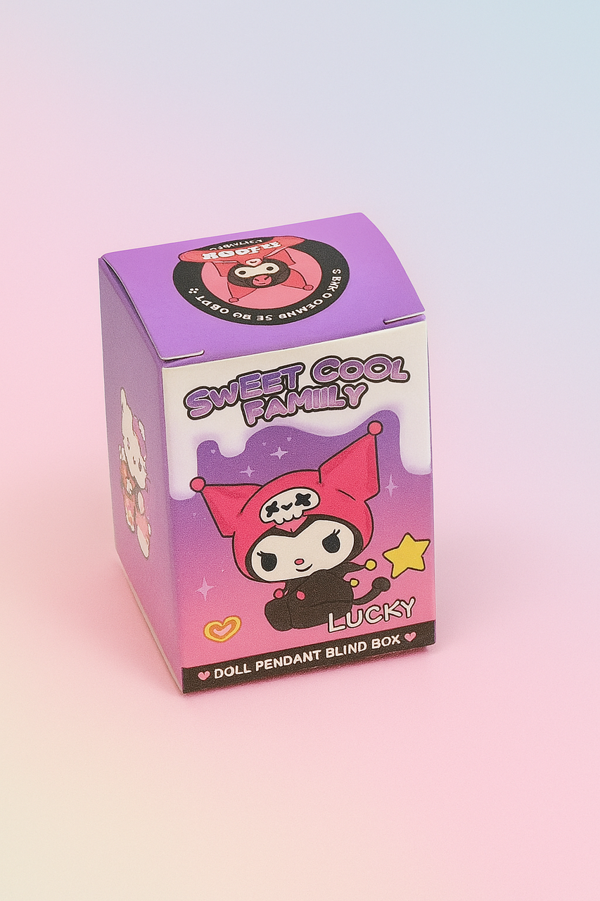 Коробка-сюрприз Family Lucky Blind Box Sweet Cool з брелоком (27829561)