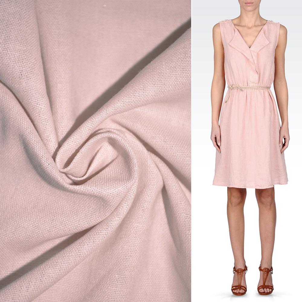 Тканина льон ширина 140 см Рожевий (12646.013) - фото 2