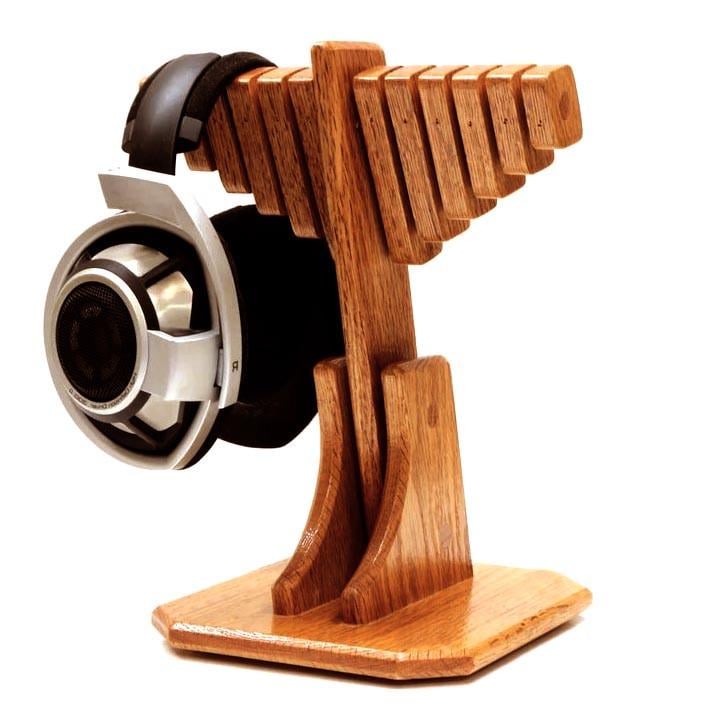 Стойка для наушников из дерева Джеймс сиена (НУП-003605)
