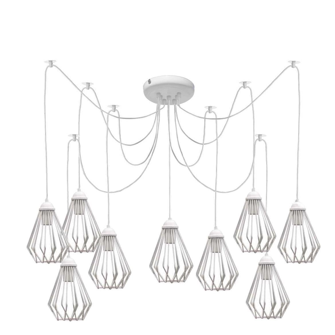 Люстра MSK ELECTRIC Silvia паук 9 плафонов (NL 05371-9 W)