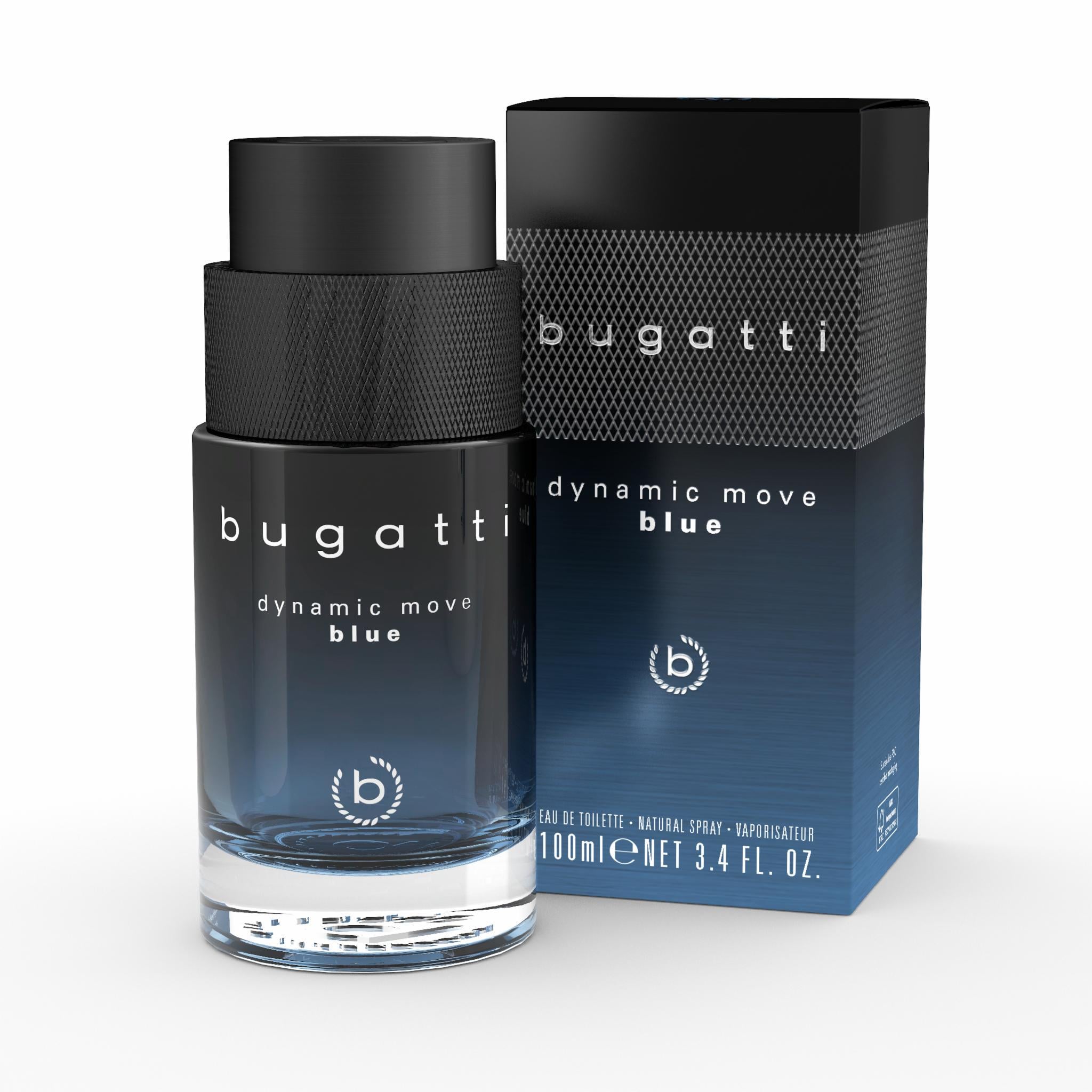 Вода туалетна для чоловіків Bugatti Dynamice Move Blue 100 мл (41217)