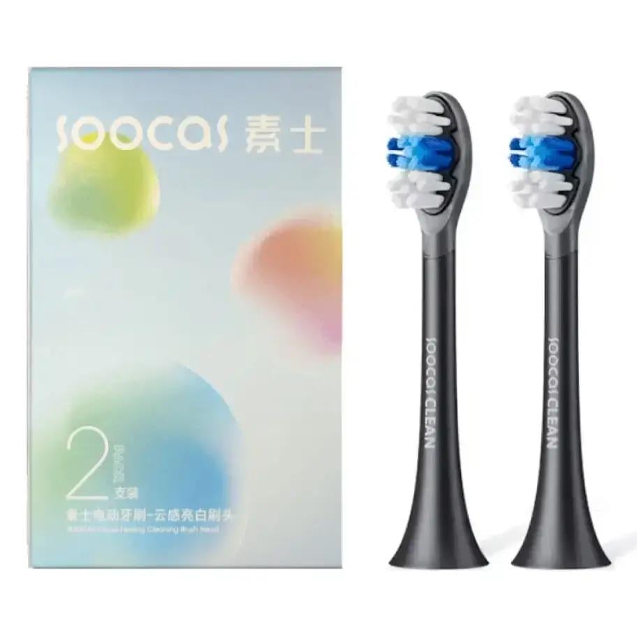Насадки для зубної щітки Soocas X3 X1 X3U V1 X5 Clean 2 шт. Black (777722) - фото 2 Насадки для зубної щітки Soocas X3 X1 X3U V1 X5 Clean 2 шт. Black (777722) - фото 2