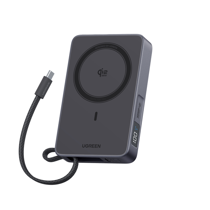 Батарея магнитная Power bank UGREEN PB773 10000 mAh 25W Black (2000283)