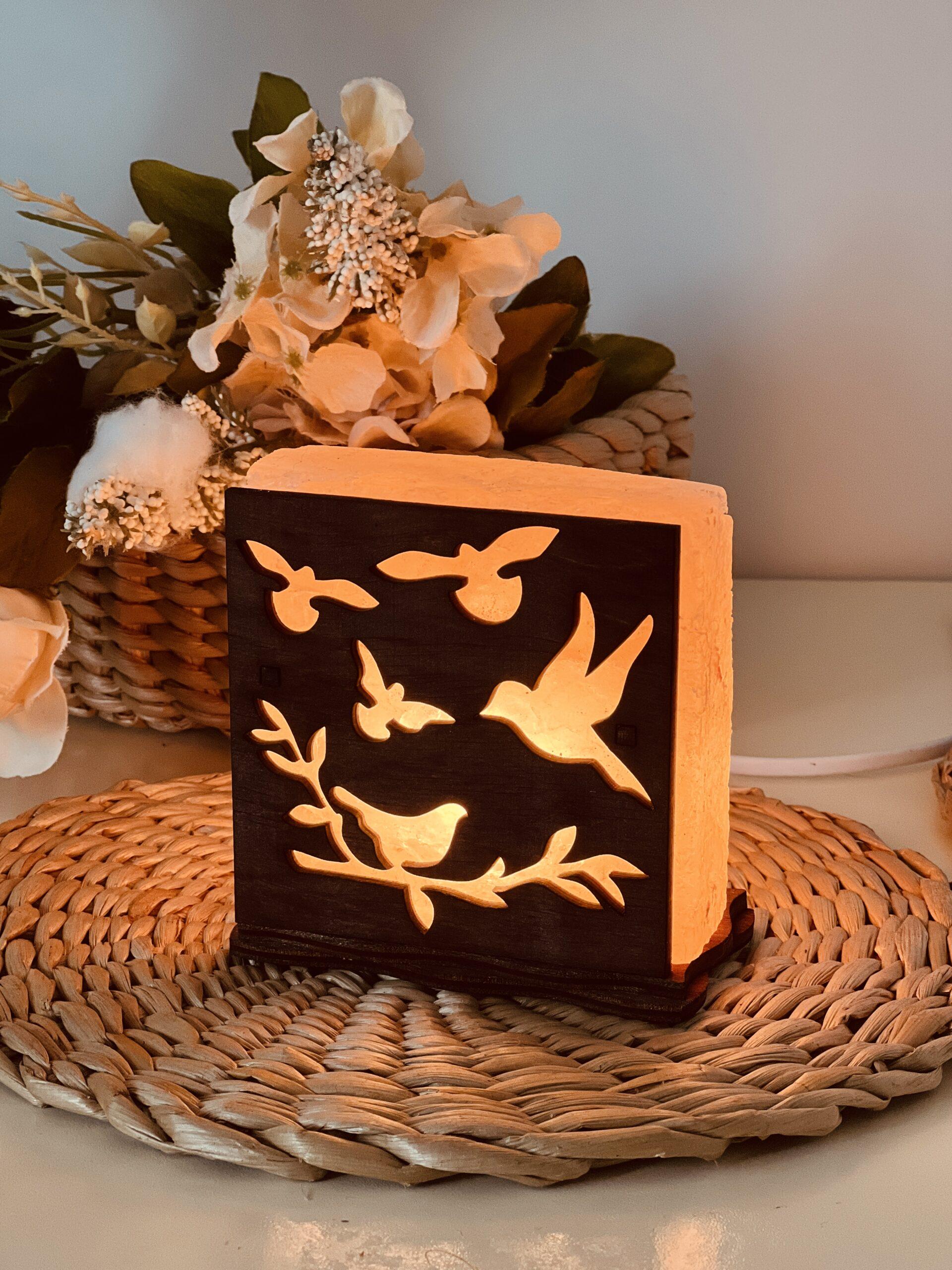 Соляная лампа декоративная Himalayan Птицы 1 кг (29903053)