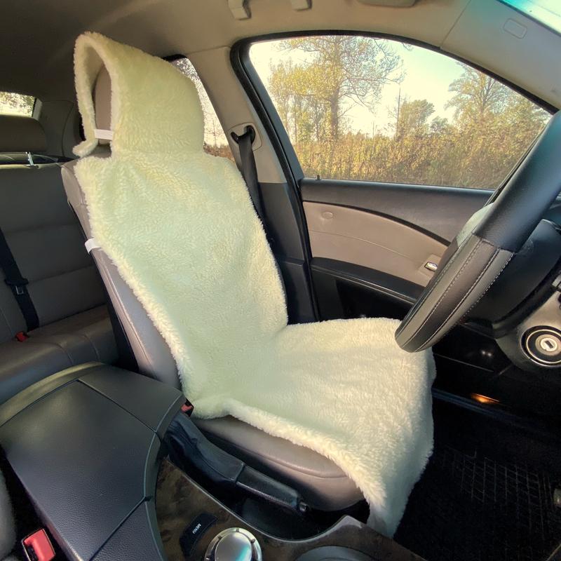 Накидка на сиденье автомобиля из овчины Sheepskin эко-шерсть 1 шт. 50 см Лимонный (275) Накидка на сиденье автомобиля из овчины Sheepskin эко-шерсть 1 шт. 50 см Лимонный (275)