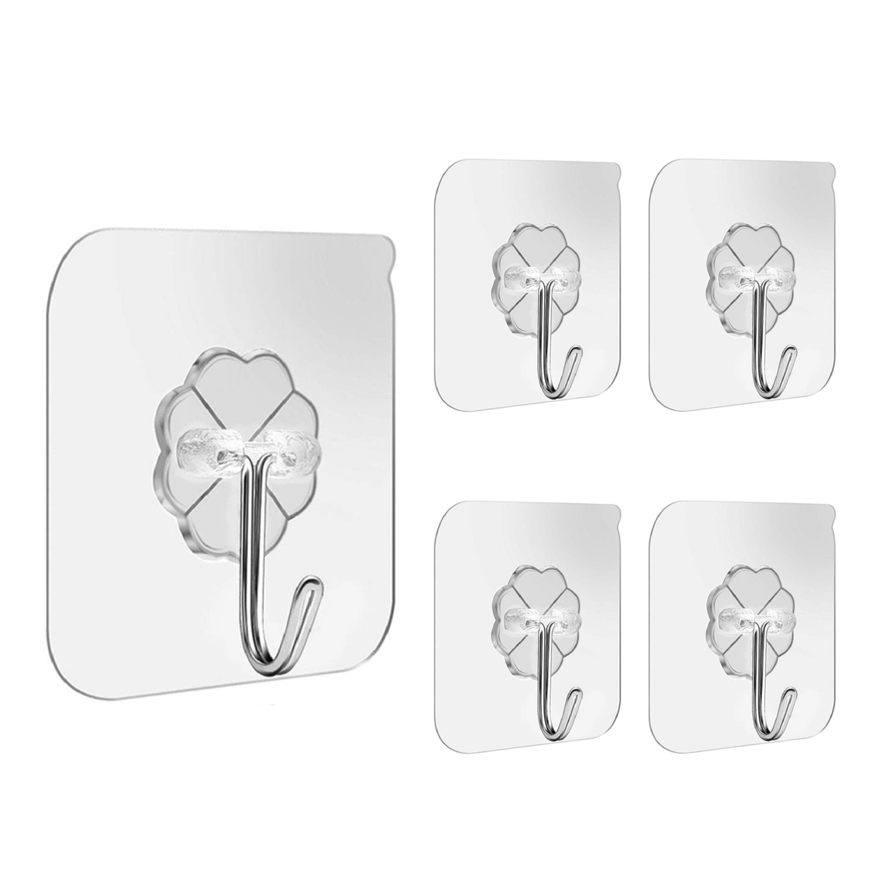 Набір гачок самоклейних 5 шт. Прозорий (2634360942)