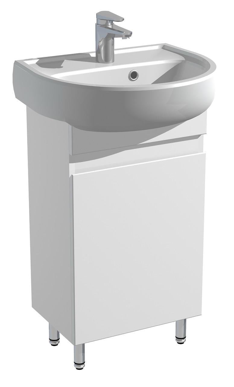 Тумба c умывальником Соло 50 для ванной комнаты Белый
