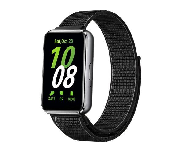 Ремешок Epik Nylon для смарт-часов Huawei Watch Fit 4/4 Pro/Fit 3 Черный с желтым