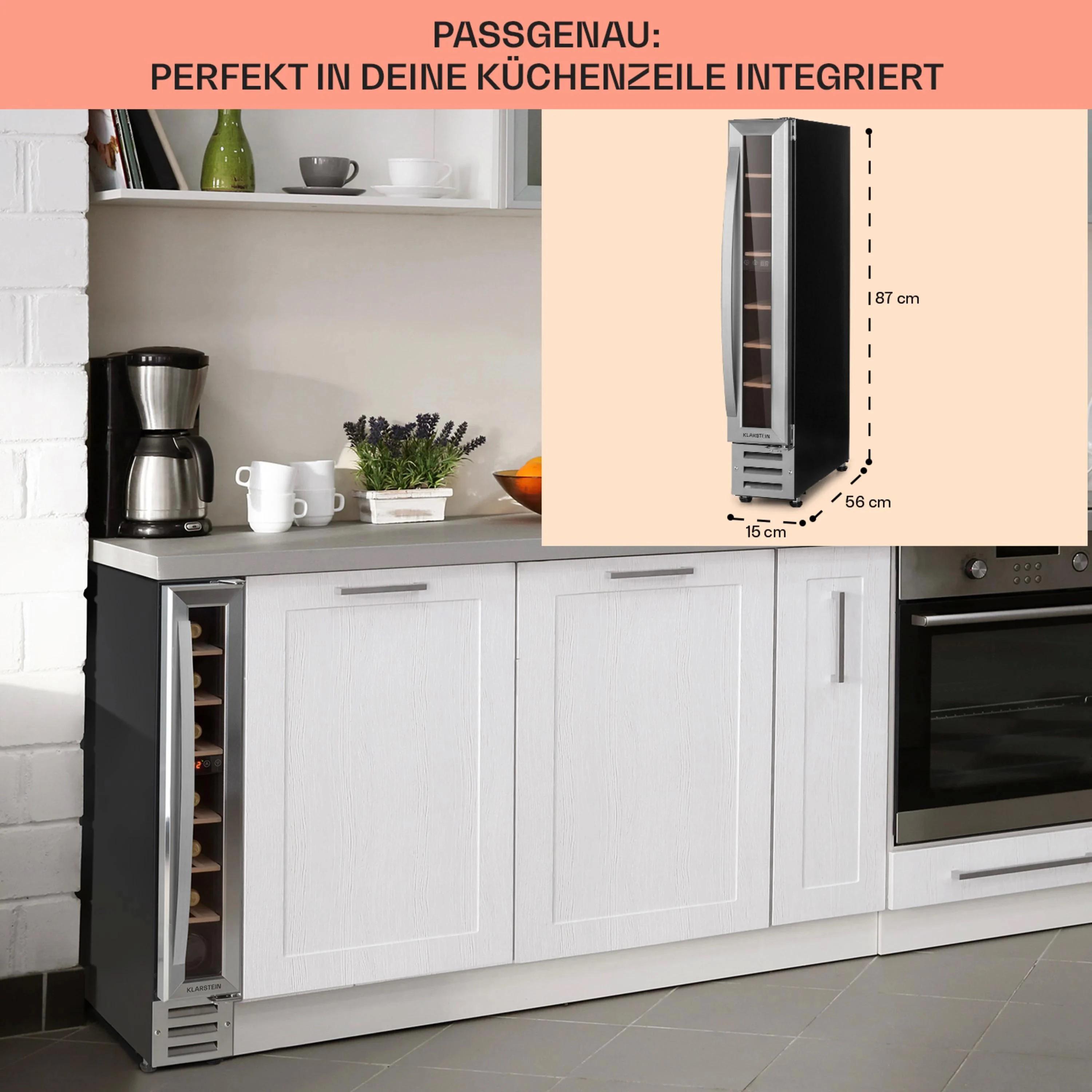 Холодильник встроенный винный KLARSTEIN Vinovilla 7 Built-in Uno (10036179) - фото 7 Холодильник встроенный винный KLARSTEIN Vinovilla 7 Built-in Uno (10036179) - фото 7