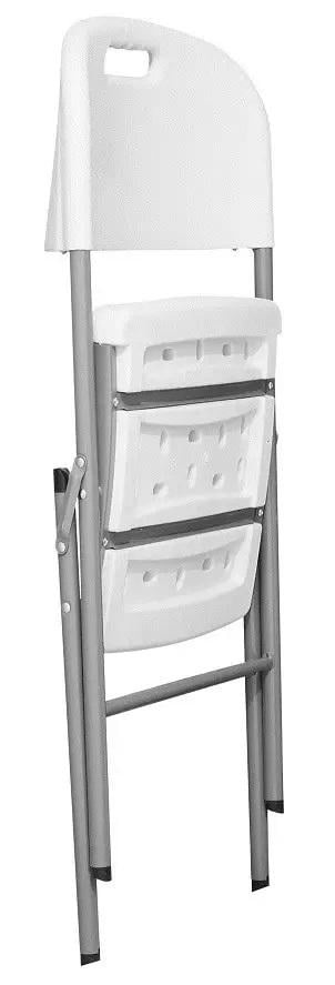 Стілець туристичний зі спинкою Time Eco TE-1810 складаний пластиковий Білий (4820211100193) - фото 5 Стілець туристичний зі спинкою Time Eco TE-1810 складаний пластиковий Білий (4820211100193) - фото 5