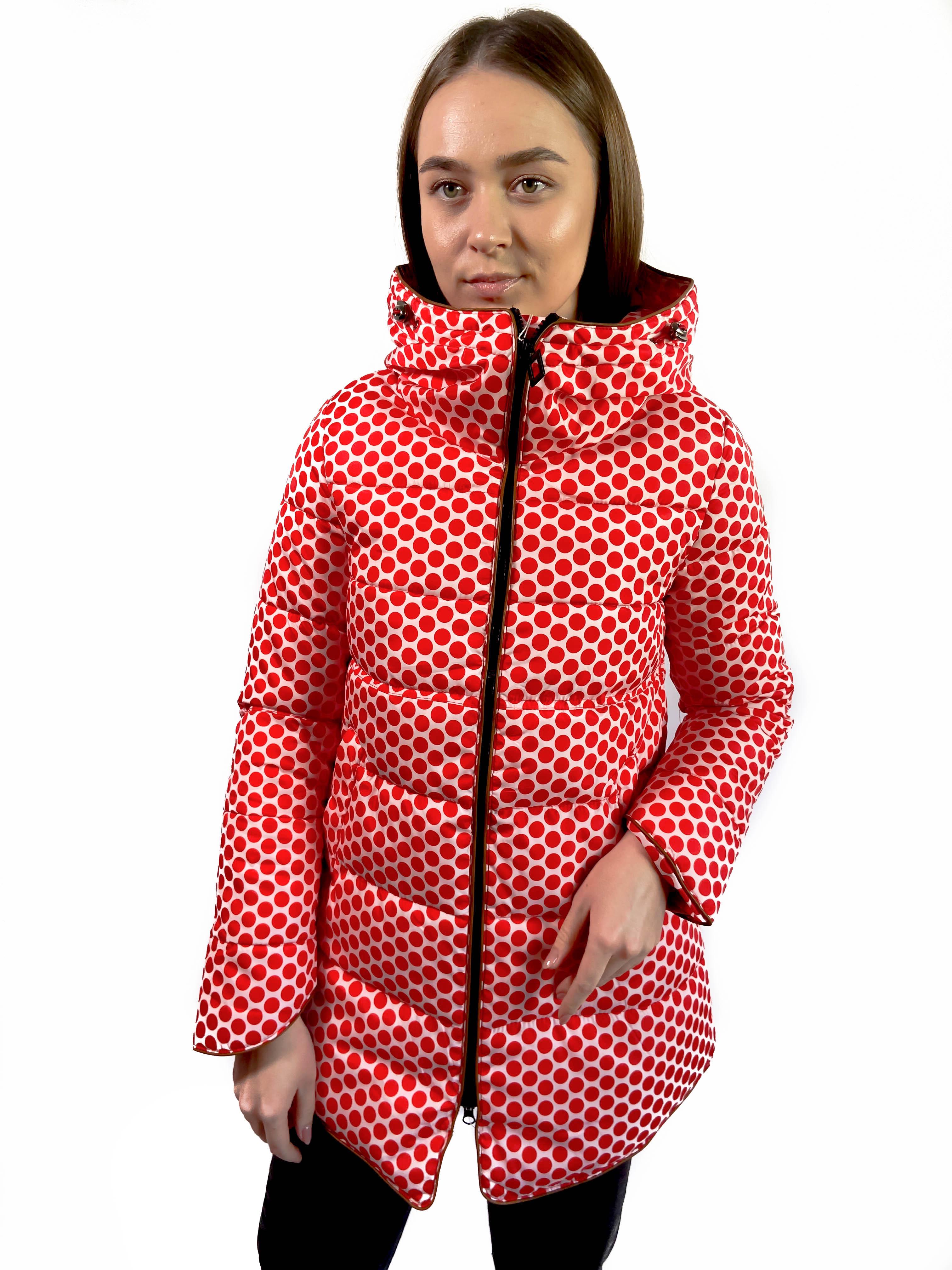 Куртка женская YPYBSY с капюшоном M Красный (GH720-1)