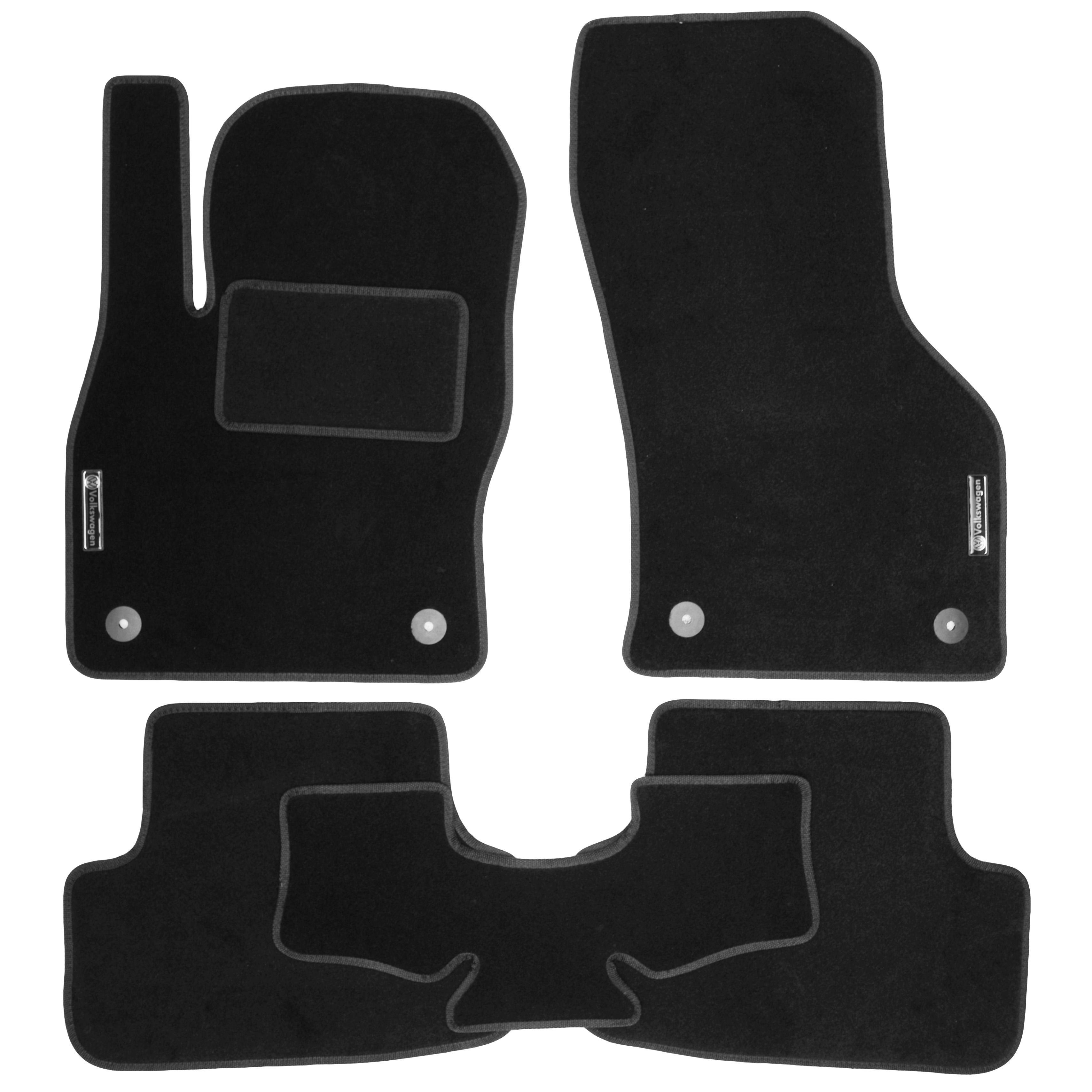 Коврики в салон для Volkswagen Golf VII '12-20 текстильные Черный (94920)