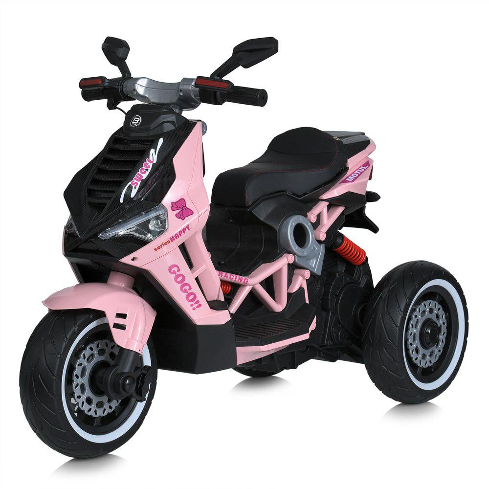 Детский электромотоцикл Bambi Racer M 5744EL-8 12V12 Ah 7 км/ч EVA колеса Розовый (28517609)