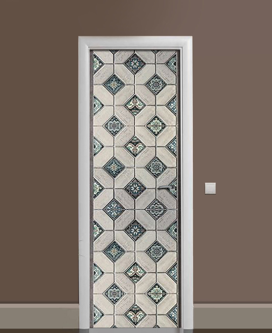 Наклейка 3D на двери Zatarga Арабеска 650х2000 мм (1323458844) Наклейка 3D на двери Zatarga Арабеска 650х2000 мм (1323458844)