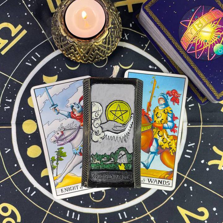 Свічка воскова карта Таро-Туз Пентаклів (1299) - фото 2 Свічка воскова карта Таро-Туз Пентаклів (1299) - фото 2