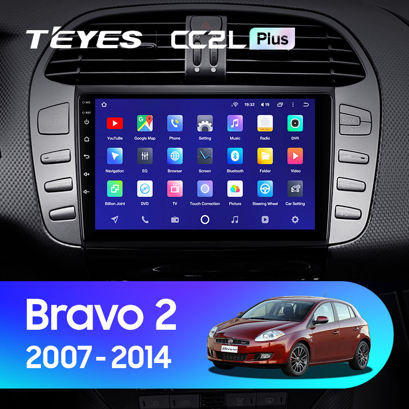 Автомагнитола штатная Teyes CC2L Plus для Fiat Bravo 198 2 II 2007-2014 Android 2/32 Гб (1572507568) - фото 3