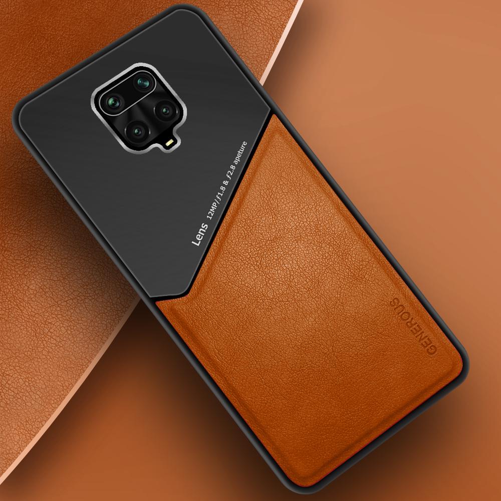 Комбинированный чехол Generous на Xiaomi Redmi Note 9S Orange (20025-2C)