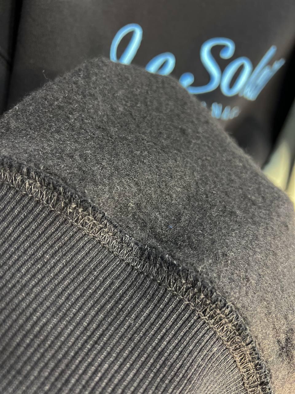 Свитшот женский PEPPER MINT 24-03 оверсайз удлиненный вышивка спереди утепленный L Черный (953) - фото 9 Свитшот женский PEPPER MINT 24-03 оверсайз удлиненный вышивка спереди утепленный L Черный (953) - фото 9