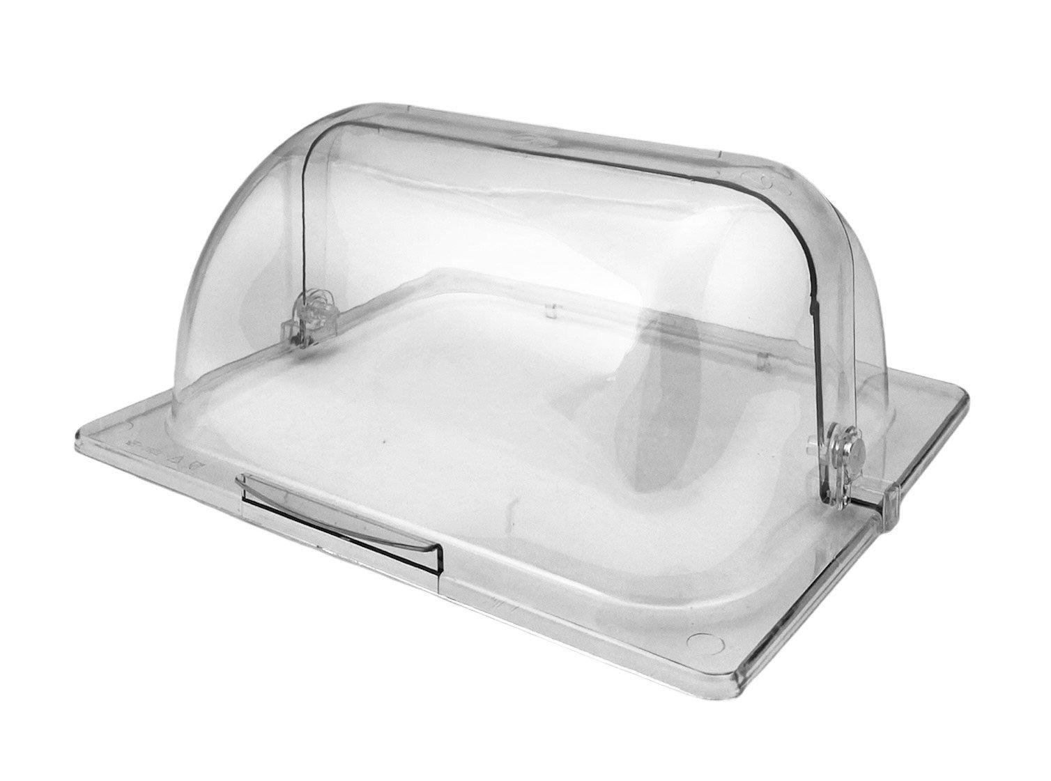 Крышка колпак под гастроемкость 1/2 из поликарбоната две подвижные стороны 33х27х14,5 см (52999)